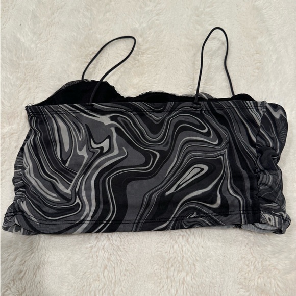 Garage Grey Swirl Crop Tank - Picture 2 of 3